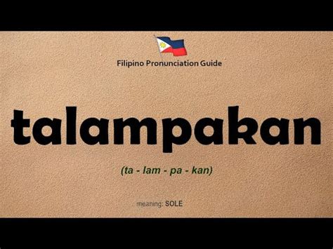 TALAMPAKAN: Tagalog.